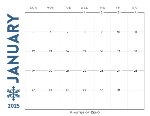 2025 Calendar